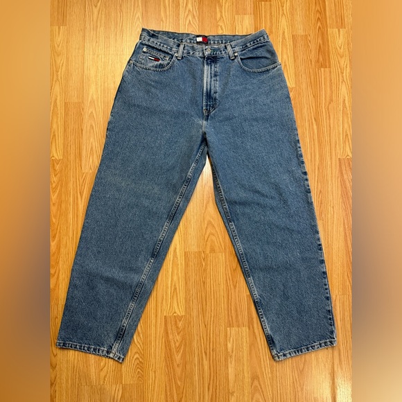 VINTAGE Tommy Hilfiger Jeans Blue Freedom Jean Mens 36x30 Baggy Y2K